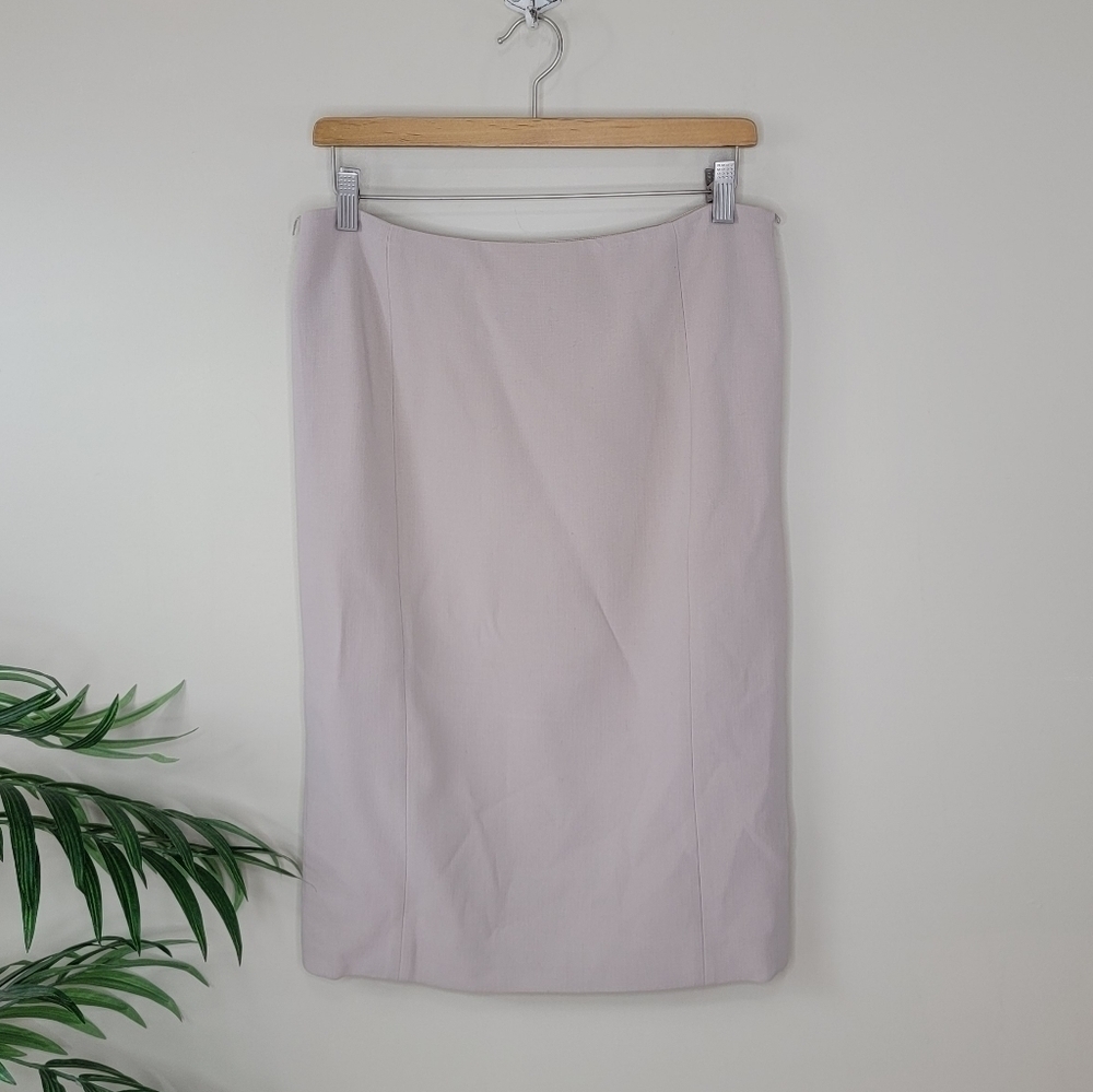 Ralph Lauren | Black Label Tan Wool Blend Pencil Skirt